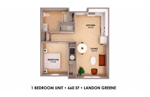 One Bedroom Unit